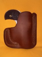 Popping Hot Black with Red Stitching IWB / XDS - Jackson LeatherWork, LLC