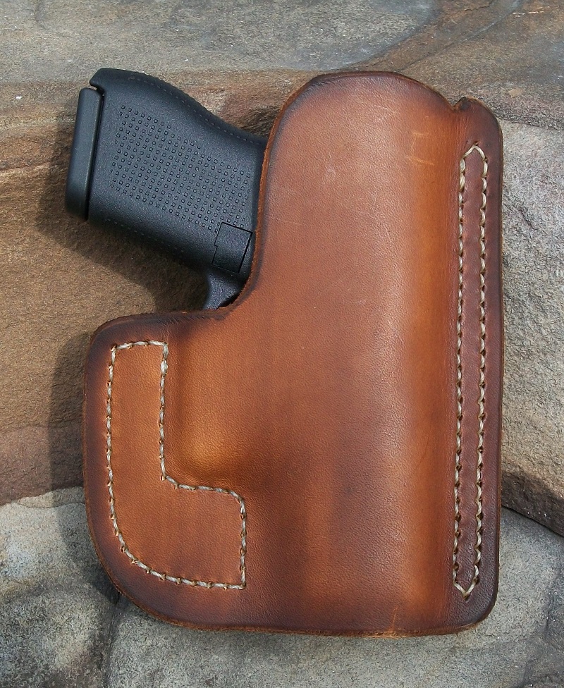 Glock 42 pocket holster Jackson LeatherWork, LLC
