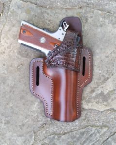 rt/brn/OWB/+ caiman Tsnap / 1911 leather holster - Jackson LeatherWork, LLC