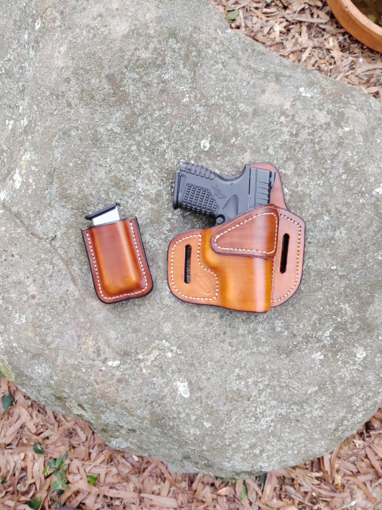 Springfield XDS set: OWB + separate Mag holster - Jackson LeatherWork, LLC