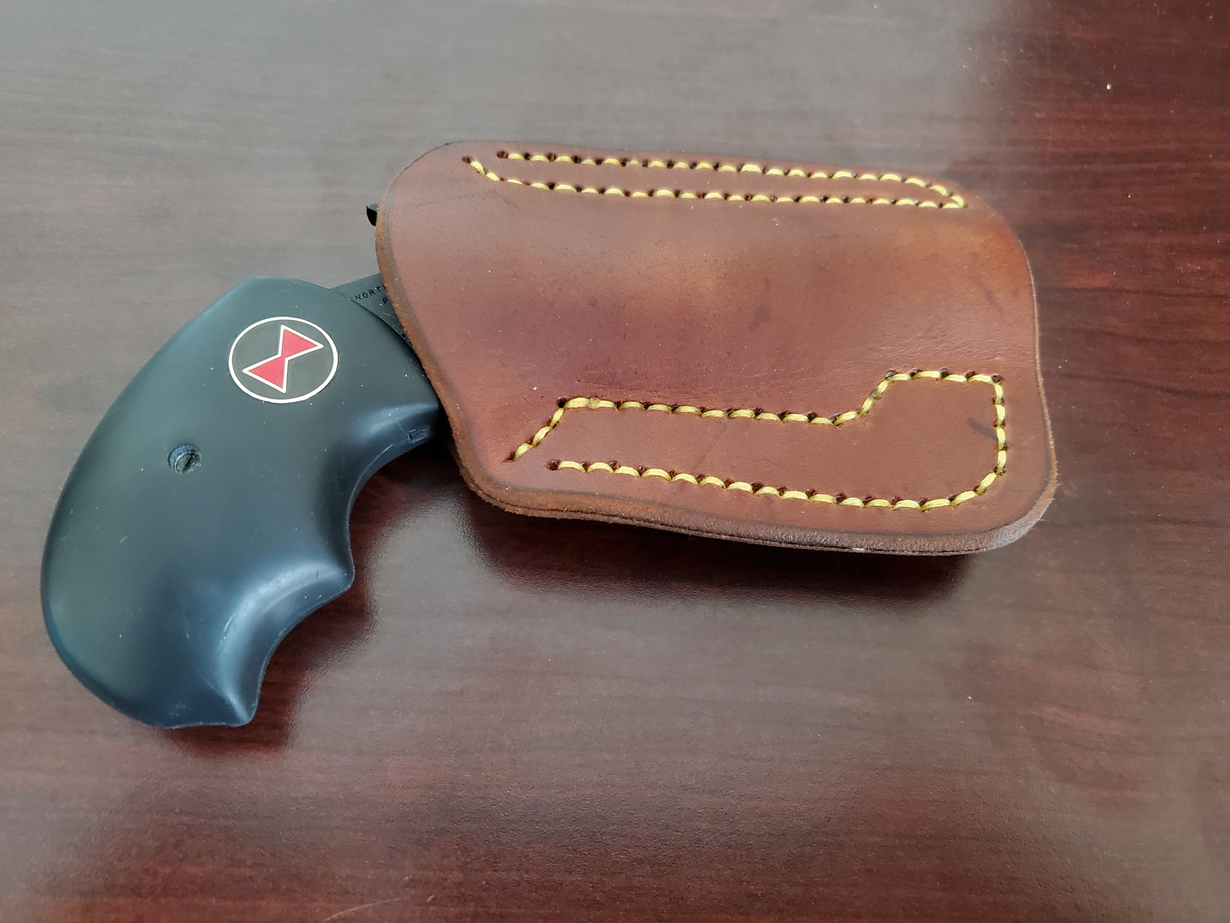 Popping Hot Black with Red Stitching IWB / XDS - Jackson LeatherWork, LLC