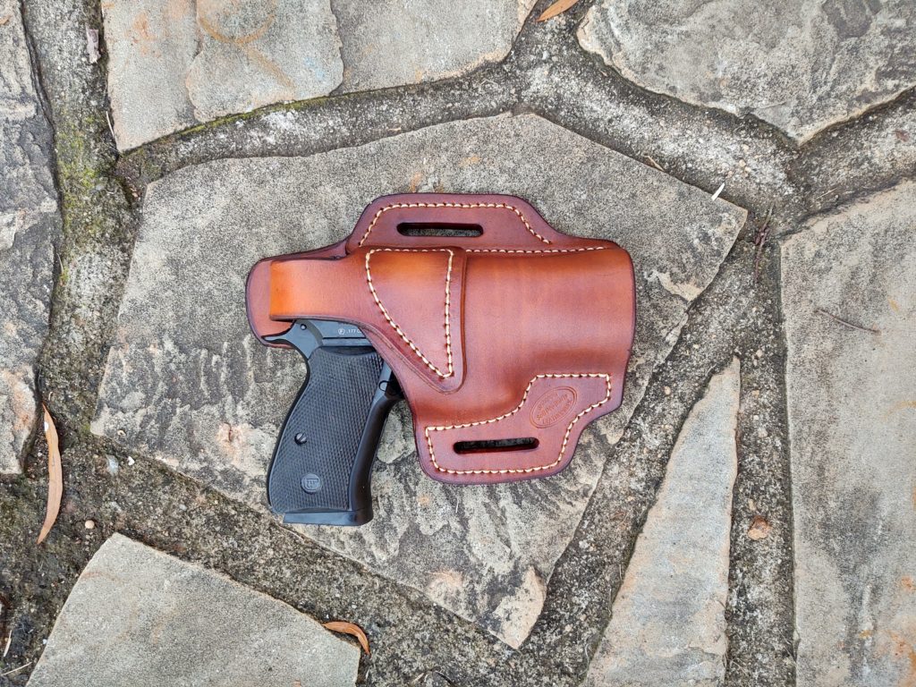 CZ P01 OWB+tsnap leather holster - Jackson LeatherWork, LLC